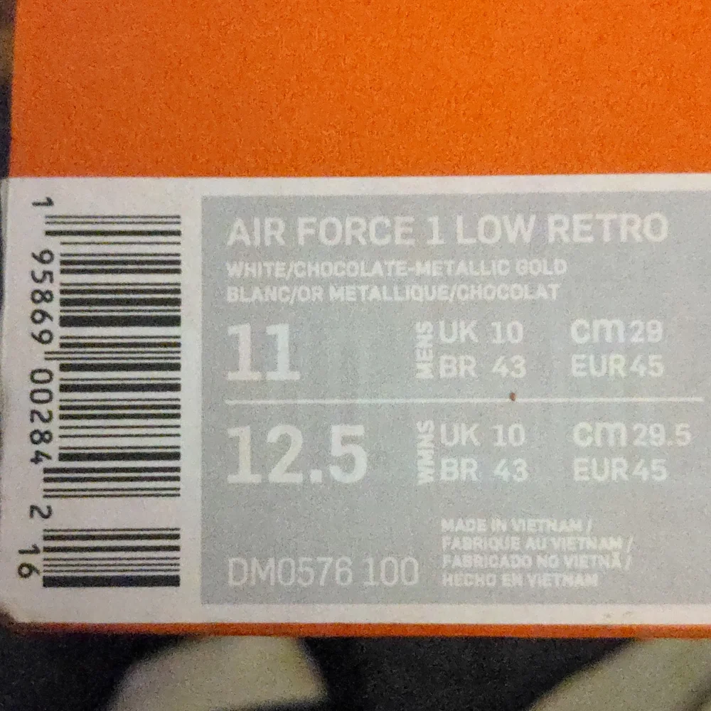 Nike Air Force One Low Retro (Anniversary Edition) 11m - Picture 8 of 8
